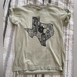 Bloom Olive Green Graphic Tee